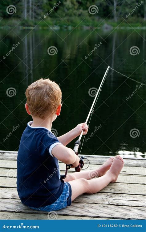 Boy Fishing royalty.